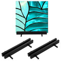 AceOrbit 2 Pcs Display Stand Tile Display Stand for Art Panels Picture Photos Plaques and Warm Glass Art Creations Collectibles Ceramic Tiles Office Trade Show Office, or Gallery(Black,Metal) - color: black