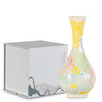 Mini Ceramic Vase Hand-Painted Glazed Vase Light-Colored Small-Mouth Vase Office, Living Room, Coffee Table, Study, Lounge