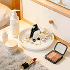 PUDDING CABIN Penguin Gifts for Women: Forever Love Ring Holder Dish - Penguin Gift for Wife Mom Girlfriend Mothers Day, Anniversary, Birthday, Christmas & Wedding - style: Penguin