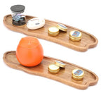 Fermus Wooden Tray 12.7 Inch Long Jewelry Dish Cosmetics Organizer Bathroom Clutter Wood Decorative Serving Platter Small Storage Tray, Cloud Shape