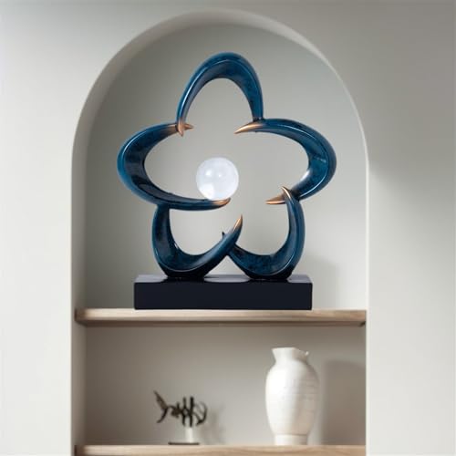 Abstract Sculpture Art Home Decor Accents Modern Decorative Objects for Living Room Shelf Coffee Table TV Stand Cabinet Office Decor Accents (Blue A) - color: Blue a