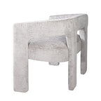 Jofran Gwen Modern Luxury Jacquard Fabric Upholstered Hallway Bedroom Sculpture Bench, 49" W X 22" D X 29.5" H, Gray - color: Grey