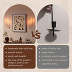 Metal Wall Candle Sconce Holder Set of 4 Wall Mount Candle Holder Pillar Holder Brass Modern Wall Candle Sconces Hanging for Living Room Farmhouse Fireplace Wedding - color: Brass, size: 4PC