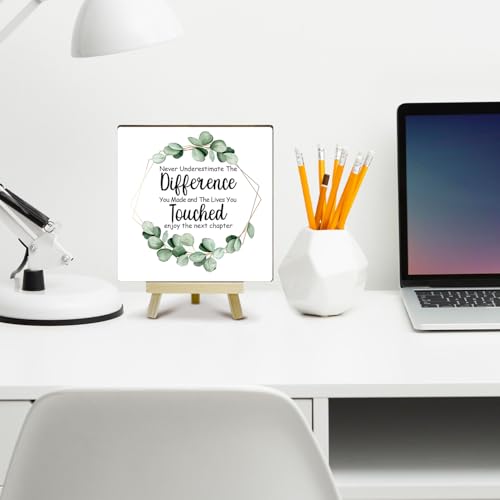 Office Decor for Women, Cute Desk Accessories, Never Underestimate The Difference You Made Inspirational Desk Decor, Funny Office Gifts for Coworkers, Boho Office Cubicle Decor (MP05) - color: MP05