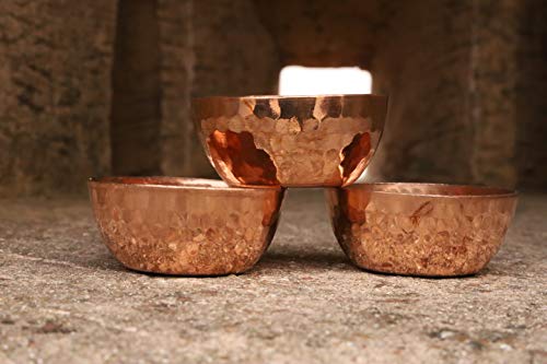 Handmade Hammered Copper Tealight Candle Holder Wedding Gift Decor Votive Holders 2 Pcs