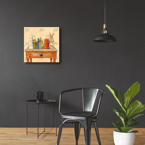 Epic Art 'Bookends' by Marvindale Acrylic Glass Wall Art, 24" x 24" - size: 24L" x 24W"