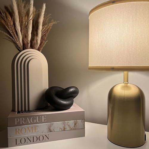 Wooden Knot for Coffee Table Decor Shelf Decor Boho Home Decor Statues, Modern Farmhouse Bookshelf Decorative Objects Wood Chain Link for Living Room- Black - color: Black