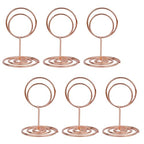 Jofefe 20Pcs Table Number Holders, Place Card Holder, Mini Table Card Holders, Cute Picture Holder Photo Holders for Wedding Reception Party, Table Centerpieces (Rose Gold) - color: Rose Gold