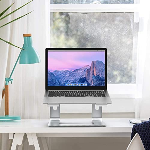 BESIGN LS03 Aluminum Laptop Stand, Ergonomic Detachable Computer Stand, Notebook Riser Compatible with Air, Pro, Dell, HP, Lenovo More 10-15.6" Laptops, Silver - color: B-Silver