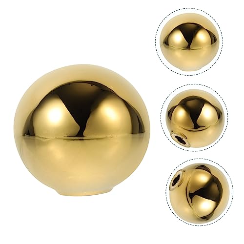 Modern Nordic Ceramic Ball Sculpture for Living and Office Decor Abstract Geometric Art Ornament for Shelf Table Centerpiece Unique Porcelain Ball Statue Accent