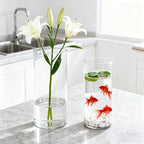 2 Pack Acrylic Cylinder Vases, Non-breakable Vase for Centerpieces, 8,14 inch Tall Clear Flower Vase Bulk Floating Candle Holder for Wedding Table Home Decor - size: 2 Pack(4''W x 8''H & 6''W x 14''H)