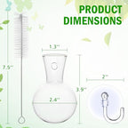 Bunmery 4 pcs Window Propagation Stations, Easy to Install Plant Propagation Bulbs with Suckion Cups, No Nails Wall Hanging Planter Propagation Station, Glass Plant Terrarium Vase - color: Clear Bulb, size: 4 PCS
