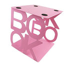 Winterworm Cute Fashion Book Style Nonskid Bookends Art Bookend Home Office Kitchen Book Shelf (Pink) - color: Pink