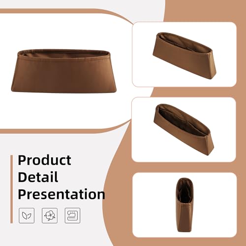 DGAZ Silk Purse Organizer Insert Fits Hermes Kelly Elan Bags，Silky Smooth Bag Organizer，Luxury Handbag & Tote Shaper(Gold) - color: Gold