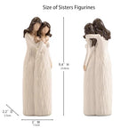Gifts for Sister from Sister, Christmas, Birthday Gifts for Best Women Friend, Hand-Painted Figurines, Resin, 9.4" H - style: Sisters