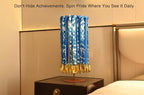 Medal Hanger Display Rotating | Wall-Safe Tabletop Running Medal Stand Holds 45+ Race Medals | Heavy-Duty Metal Base with Quick Assembly Rack | Perfect for Marathon & Sports Awards Display - color: Rose