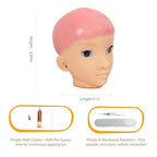 brenzo 2026 Adult Stress Relief Desk Figure with Refillable Popping Feature & Detail Cleaning Tool – Reusable Sensory Fidget Decor for Office, Home & Workspace (Pink Hair) - style: G-pink