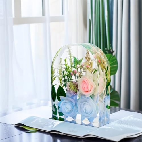 YOILES Resin Molds Silicone,Epoxy Resin Casting Craft Mold for Flower Preservation Bookends DIY Art (Arch)
