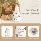Gifts for Mom from Daughter - Mother and Daughter Figurine - Mom and Daughter Statue - Mother Daughter Gift - Candleholder Statue with Flickering LED - color: Sy0054