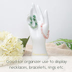 Framendino, Female Mannequin Hand Jewelry Display Holder Stand for Bracelet Necklace Ring Plastic (White, 1 Pack) - color: White, size: 1 Pack