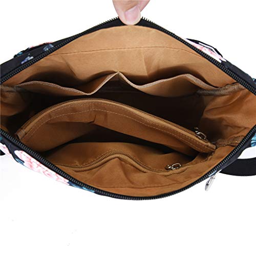 Purses and Shoulder Handbags for Women Crossbody Bag Messenger Bags - color: Standard-floral-heart