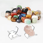 (3 Sizes 12 PCS)Crystal Display Stand,Acrylic Rock Holder,Clear Display Easel Stands Pedestal for Crystal,Geodes,Rock,Mineral Agate Fossil Coral Gemstone Small Collectibles Display Stands - size: 12 Pieces (3 Sizes)