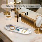 Stainless Steel Perfume Tray, Silver, 10" - 2 Pack - color: Silver, size: 10"