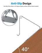 OMOTON Tablet Stand Holder Adjustable, T1 Desktop Aluminum Tablet Dock Cradle Compatible with iPad Air/Mini, iPad 10.2/9.7, iPad Pro 11/12.9, Samsung Tab and More, Grey - color: Grey