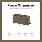 DGAZ Silk Purse Organizer Insert For Hermes Geta bags，Silky Smooth Bag Organizer，Luxury Handbag & Tote Shaper(Etoupe Grey) - color: Etoupe Grey