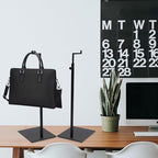 Purse Display Stand - 2 Pack Solid Black Bag Display Rack Stands, Counter Adjustable Height Stainless Steel Purse Handbag Holder Display Stand - color: Black