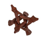 Indian Consigners Cobra Wooden Tripod Stand (Stained (Reddish Brown), 4 Inches) - color: Stained (Reddish Brown), size: 4 Inches
