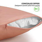 ALASKA BEAR Natural Silk Pillowcase, King (1pc, Dusty Pink) - color: Dusty Pink, size: King 20''x36''