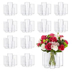 72pcs Glass Vase Cylinder Vases for Centerpieces Small Flower Glass Vases Home Decor Centerpiece Table Clear Flower Vase Decorations for Wedding＆Holiday 4,6,7.5,8,8,10 Inch Tall - size: 72Pack-4+6+7.5+8+8+10Inches