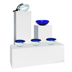 shopPOPdisplays White Laminate Display Pedestal - Fully Assembled - Museum-Quality for Sculptures, Retail Displays, Trophies with Matte Finish - 200 lb. Capacity (18" W x 18" L x 18" H) - size: 18" W x 18" L x 18" H