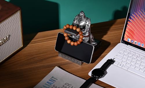 King's Guard Watch Display Stand Eyeglass Jewelry Bracelet Necklace Holder Trays Towers Resin Pen Holder Warrior Knight Mobile Phone Stand for Office & Home (Silver) - color: Silver