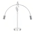 Kinetic Fishing Sculpture - Fisherman & Bass Balancing Art - Unique Metal Balance Sculpture for Home or Office Decor (Unicycle Ornament) - style: Unicycle Ornament
