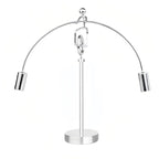 Kinetic Fishing Sculpture - Fisherman & Bass Balancing Art - Unique Metal Balance Sculpture for Home or Office Decor (Unicycle Ornament) - style: Unicycle Ornament