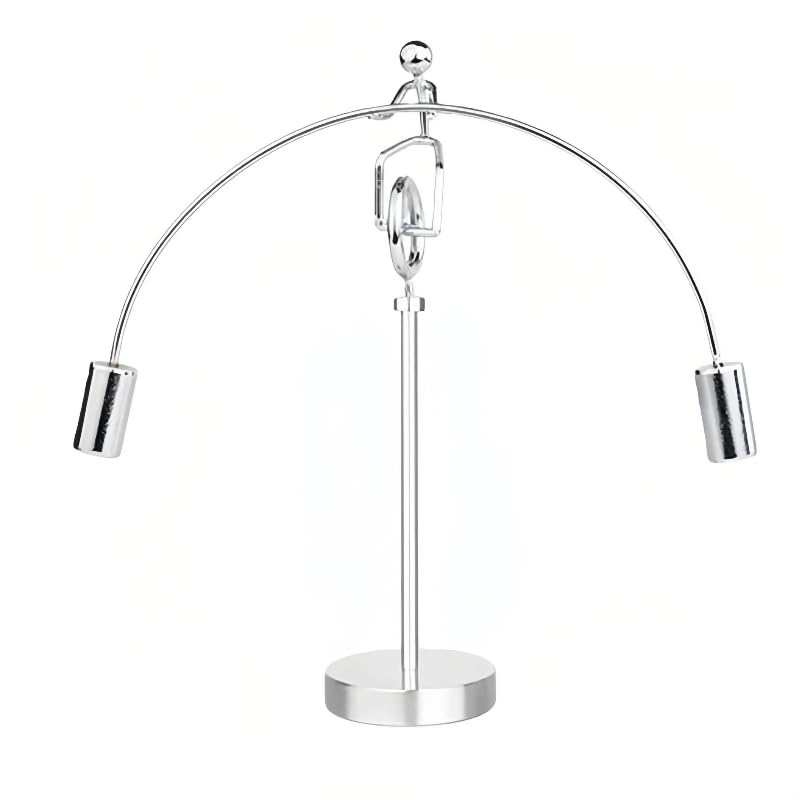 Kinetic Fishing Sculpture - Fisherman & Bass Balancing Art - Unique Metal Balance Sculpture for Home or Office Decor (Unicycle Ornament) - style: Unicycle Ornament