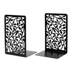 Tree Design Modern Bookends for Shelves, Metal Bookend Decorative Bookends Tree Bookends Supports, Unique Black Book Stoppers Black Non-Skid Book Stopper for Home Office School