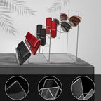 Acrylic Wallet Display Stand Purse Handbag Organizer, Clear Jewelry Riser Display Stand Purse Display Rack, Acrylic Display Shelf for Cosmetic Perfume Jewelry Sunglasses Handbag (4 Tier) - size: 1PCS-4 Tier