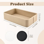 PU Leather Valet Tray Organizer, Desk Organizer Tray, odern Nightstand Organizer Bedside Desktop Storage for Men Women, Decorative Vanity Trays Key Bowl Trinket Dish