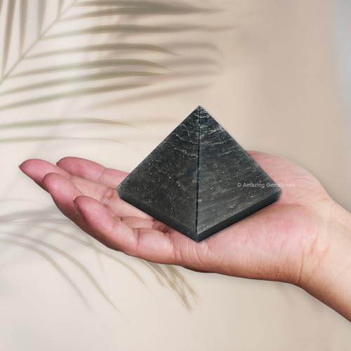 Amazing Gemstone Blue Aventurine Pyramid Crystal Healing Stones - 2" Great Pyramid Figurine of Natural Stone Pyramid for Meditation, Reiki, Chakra Balancing and Crystal Pyramids Grid - color: Blue Aventurine