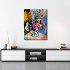 Wieco Art Large Canvas Prints Wall Art Still Life of Peonies in a Vase 1907 by Henri Matisse Abstract Canvas Art Print for Wall Decor and Home Office Decorations - size: 32"L x 24"W
