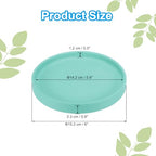 PATIKIL 6 Inch Round Ceramic Plant Saucer, Plant Saucer Tray Flower Planter Drip Tray for Indoors Outdoors Patio Balcony, Turquoise - color: Turquoise