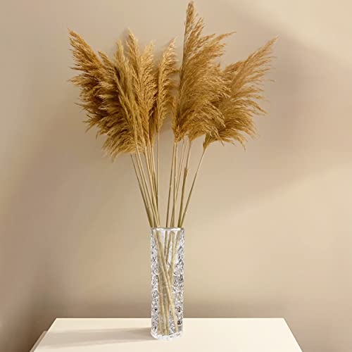 CS Crystal Vase 15-inch high, Frost Flower Design, for Flowers & Decor. Lovely Nice Shiny Piece. Perfect as a Gift, Suitable for All Occasions. - style: Frost Flower Design