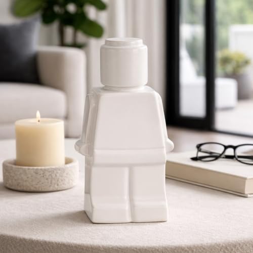 Sagebrook Home Modern Minimalist Figurine - Decorative Ceramic Sculpture for Home & Office - Contemporary Stoneware Accent for Living Room, Bedroom & Desk - 12" White - color: White