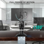 WALI Single Monitor Arm 13-33 Inch, Single Monitor Mount, Vesa Desk Mount up to 19.8lbs Single Monitor Stand with Clamp, VESA 75x75mm or 100x100mm Compatibility(GSDM001), Black - size: 13"-33", style: Single Arm