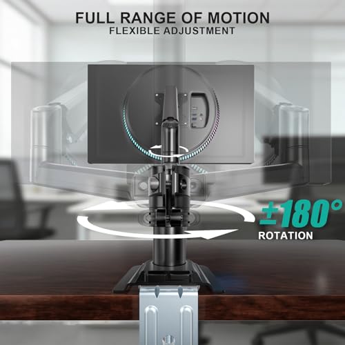 WALI Single Monitor Arm 13-33 Inch, Single Monitor Mount, Vesa Desk Mount up to 19.8lbs Single Monitor Stand with Clamp, VESA 75x75mm or 100x100mm Compatibility(GSDM001), Black - size: 13"-33", style: Single Arm