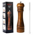 Wooden Pepper Mill Pepper Grinder Kit Manual mills Solid With Strong Adjustable Ceramic Grinders Set 8 Inches - color: B Retro colour Pepper Mill