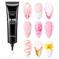 Makartt 3D Nail Sculpting Gel: Clear No Wipe Formula for Embossed Nail Art, Chrome Powder & Rhinestones, Thick UV LED Cured Glue for DIY and Salon, 15ml - color: A01-Clear